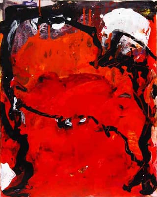 Helmut Bauhuber, Leinwand 100 × 80 cm, Nr. 46 – abstrakte Malerei