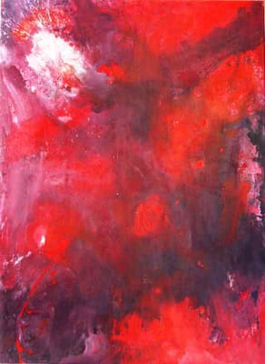 Helmut Bauhuber, Leinwand 150 × 110 cm, Nr. 13 – abstrakte Malerei
