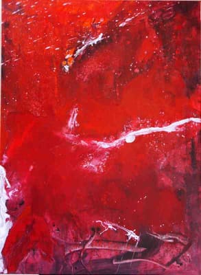 Helmut Bauhuber, Leinwand 150 × 110 cm, Nr. 16 – abstrakte Malerei