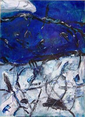 Helmut Bauhuber, Leinwand 150 × 110 cm, Nr. 20 – abstrakte Malerei