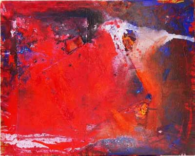 Helmut Bauhuber, Leinwand 80 × 100 cm, Nr. 1 – abstrakte Malerei