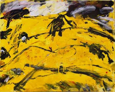 Helmut Bauhuber, Leinwand 80 × 100 cm, Nr. 9 – abstrakte Malerei
