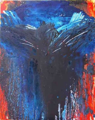 Helmut Bauhuber, Serie Kreuzweg, Nr. 4 – abstrakte Malerei