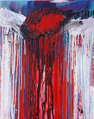 Helmut Bauhuber, Serie Kreuzweg, Nr. 6 – abstrakte Malerei