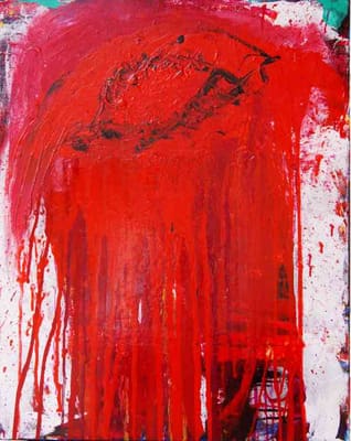 Helmut Bauhuber, Serie Kreuzweg, Nr. 9 – abstrakte Malerei