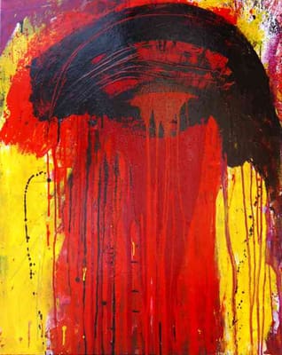 Helmut Bauhuber, Serie Kreuzweg, Nr. 10 – abstrakte Malerei